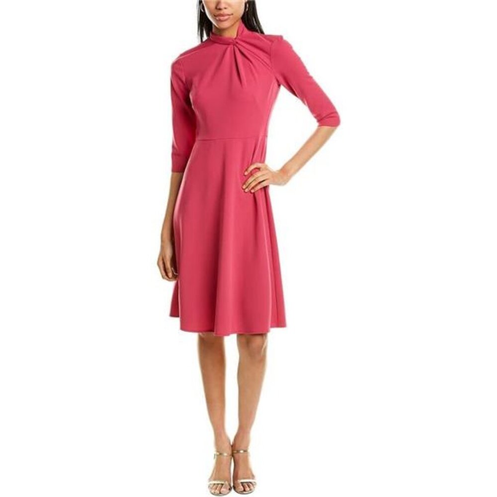 Women's Mock line Dress with Twist Neck Detail